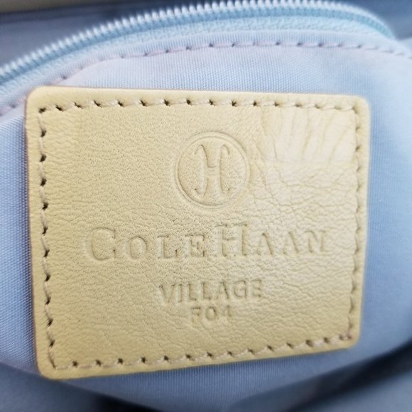 Vintage Cole Haan Village Leather Shoulder Handle Frame Y2K Small Mini Bag - Picture 9 of 13